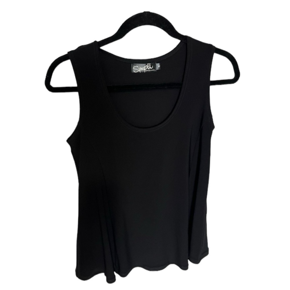 Sympli black tank black sleeveless blouse size small 4